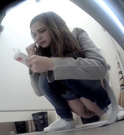 Hidden camera in the female toilet